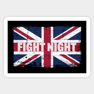 United Kingdom UK Flag Fight Night Fans Sticker